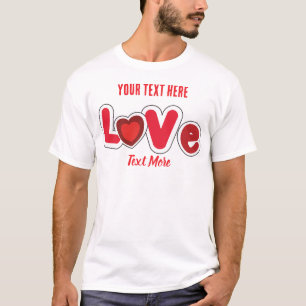 Love & Romance Concept Design with Heart Elements T-Shirt