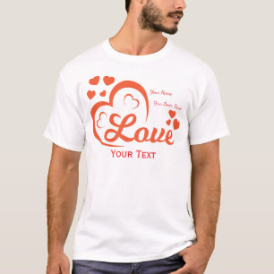 Love & Romance Concept Design with Heart Elements T-Shirt