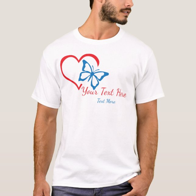 Love & Romance Concept Design with Heart Elements T-Shirt (Front)