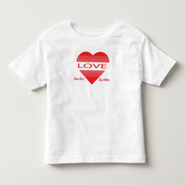 Love & Romance Concept Design with Heart Elements Toddler T-Shirt (Front)