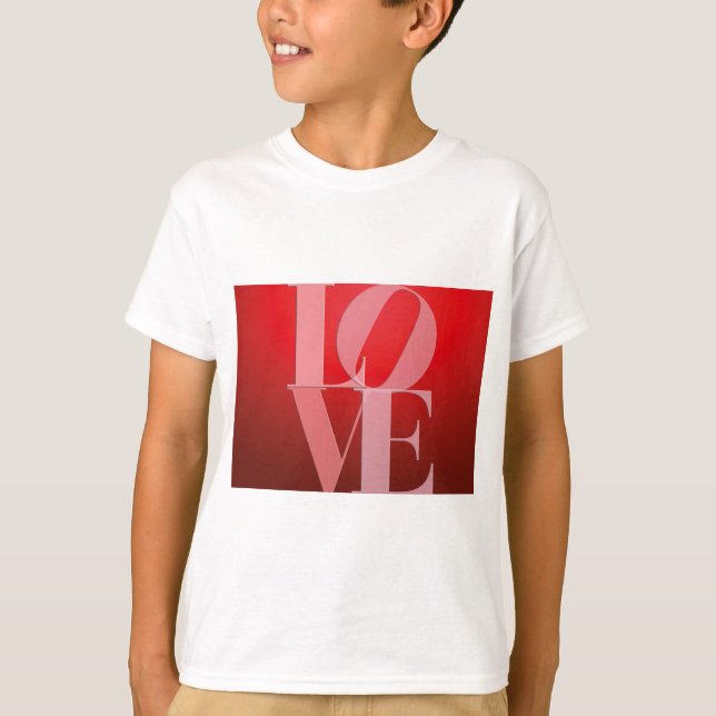 Love Romance Red Pink T-Shirt (Front)