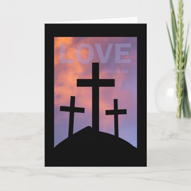 LOVE – Romans 5:8 Card (Front)