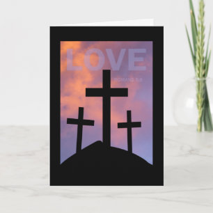 LOVE – Romans 5:8 Card
