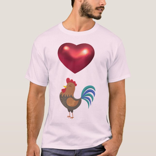 LOVE ROOSTERS! T-Shirt (Front)