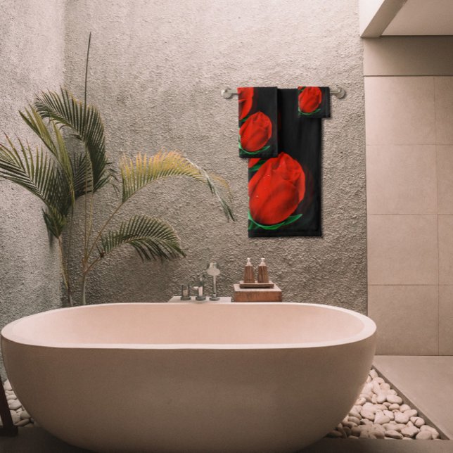 Love Rose Bathroom Towel Set (Creator Uploaded)