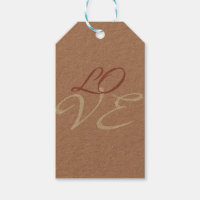 Love Rose Gold Colour Calligraphy Script