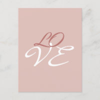Love Rose Gold Colour Calligraphy Script