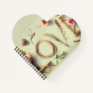 “Love Rose” Spiral Heart Notebook