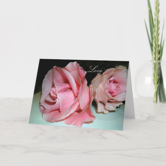 Love Roses  Holiday Card (Front)