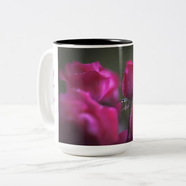 Love Roses Two-Tone Coffee Mug (Front Left)
