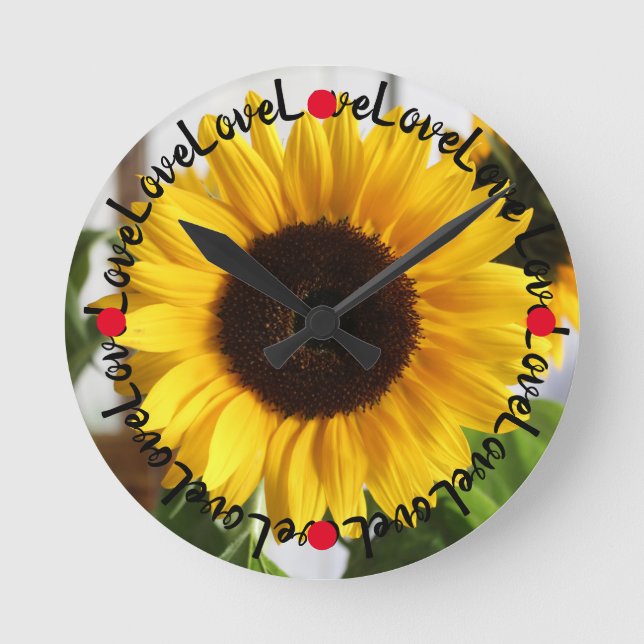 Love Round Clock (Front)