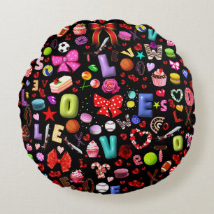 Love Round Cushion