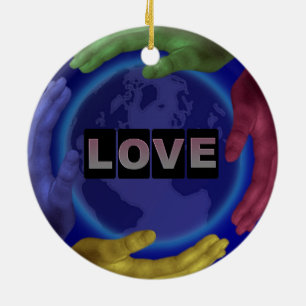 Love Round Ornament