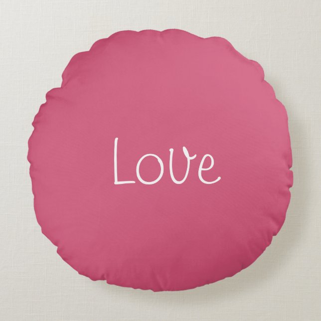 Love Round Pillow (Front)