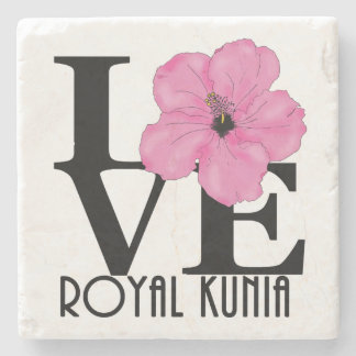 LOVE Royal Kunia Pink Stone Coaster