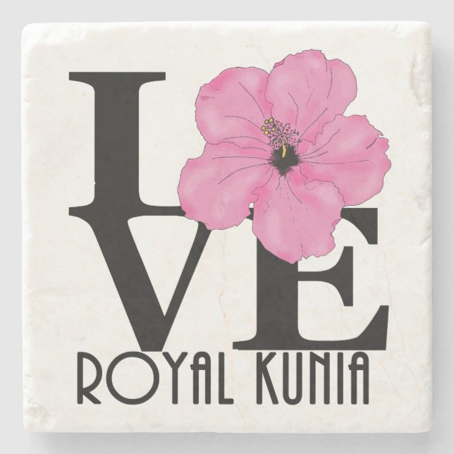 LOVE Royal Kunia Pink Stone Coaster (Front)