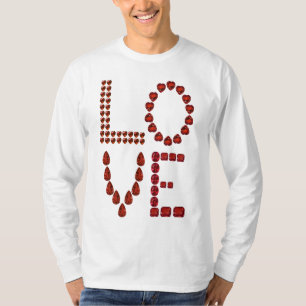 Love – Ruby Gemstone Lettering T-Shirt