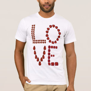Love – Ruby Gemstone Lettering T-Shirt