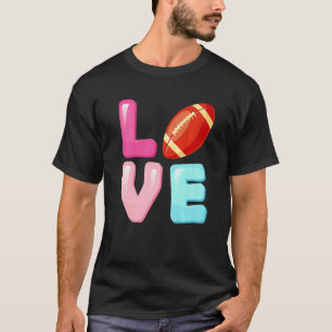 Love Rugby Player Team Fan Girls Womens T-Shirt