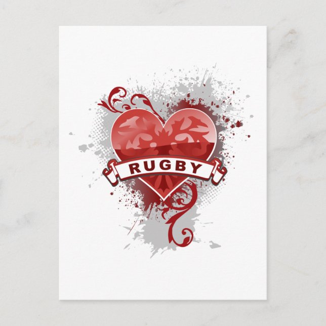 Love Rugby Postcard (Front)