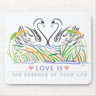 Love Rules Mouse Pad