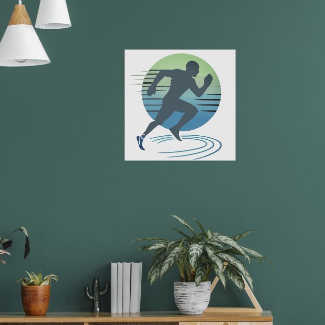 Love Running Marathon Competitive Runner Custom  Poster (Living Room 1)