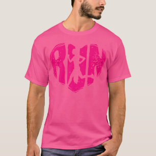 'Love Running' Pink Heart Silhouette For Runners T-Shirt