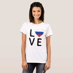 Love - Russia Flag T-Shirt