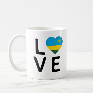 Love - Rwanda Flag Coffee Mug