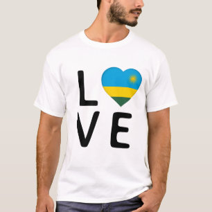 Love - Rwanda Flag T-Shirt