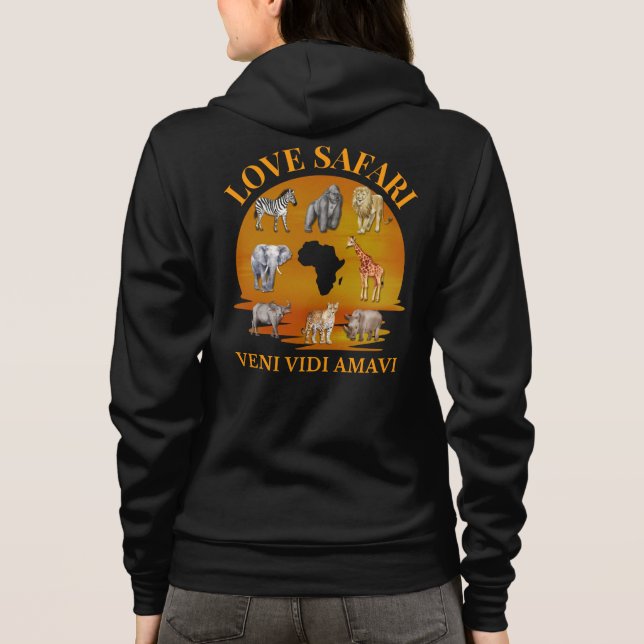 LOVE SAFARI Veni Vidi Amavi Family Group Reunion Hoodie (Back)