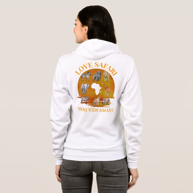 LOVE SAFARI Veni Vidi Amavi Family Group Reunion Hoodie (Back Full)