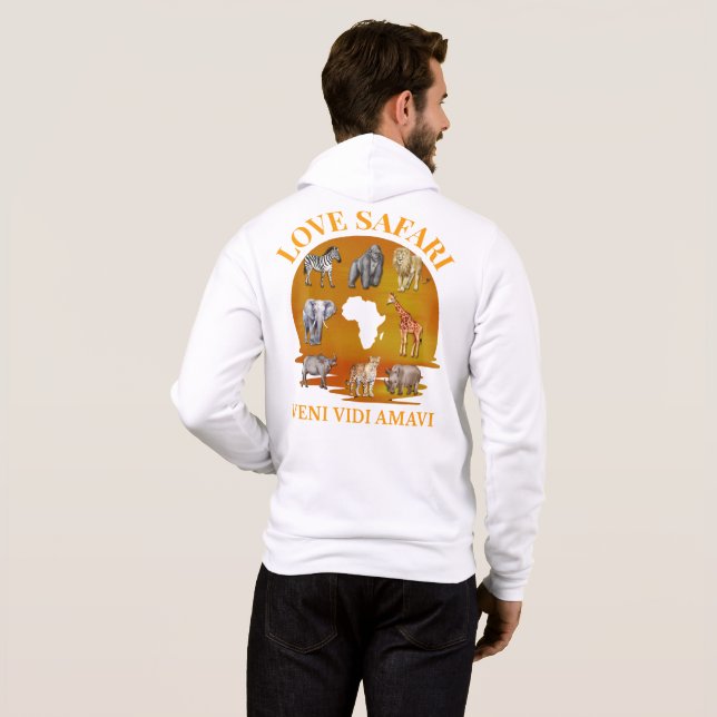 LOVE SAFARI Veni Vidi Amavi Family Group Reunion Hoodie (Back Full)
