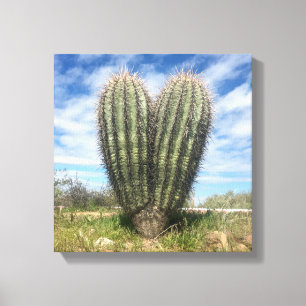 love saguaro canvas print