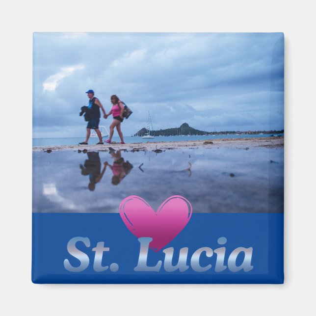 Love Saint Lucia Magnet (Front)