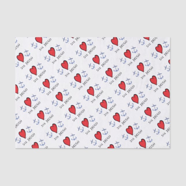 love san diego tissue paper (Front)