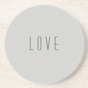 "Love" Sandstone Coaster