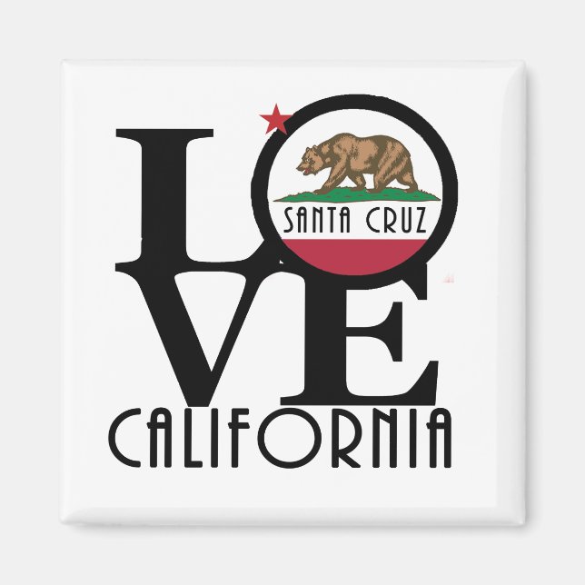 LOVE Santa Cruz Magnet (Front)