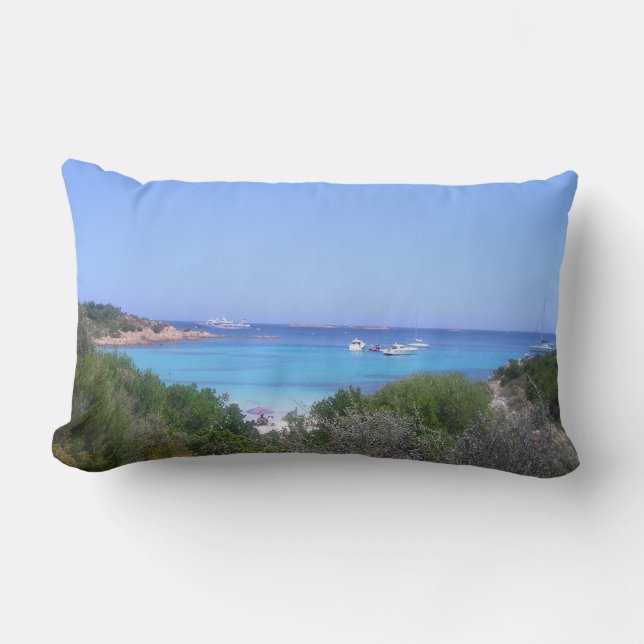 love sardinia beach of  prince lumbar cushion (Front)