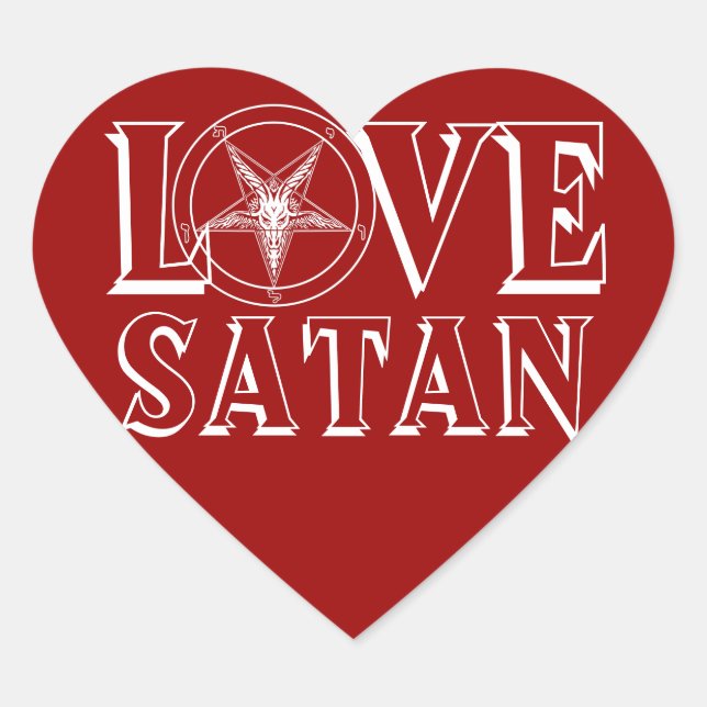 Love Satan stickers (Front)