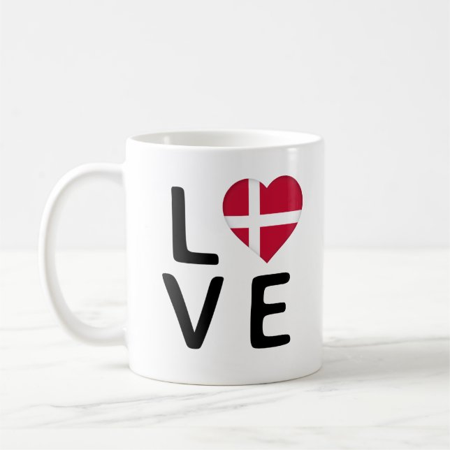 Love - Saudi Arabia Flag Coffee Mug (Left)