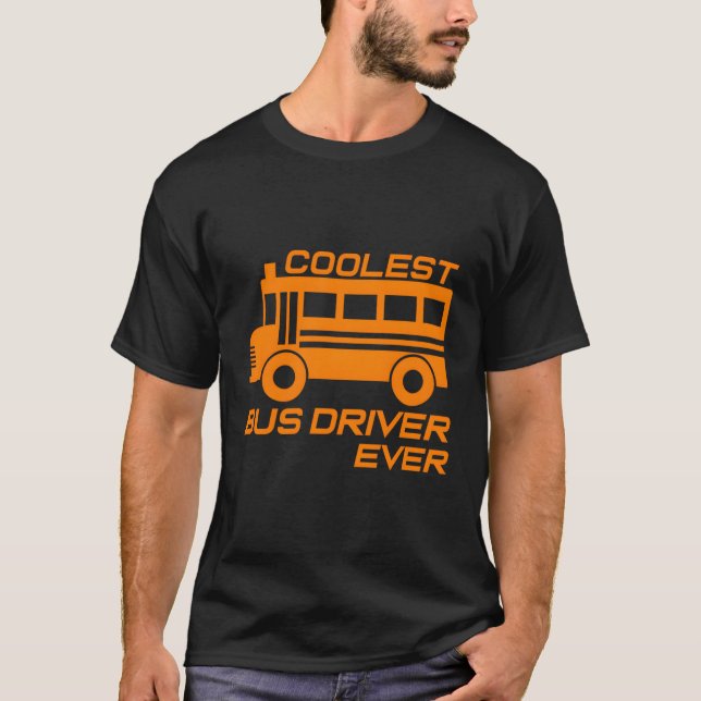 Love School Bus Driver Est Bus Driver T-Shirt (Front)