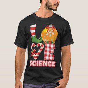 Love Science Santa Elf Ugly Sweater Teacher Christ