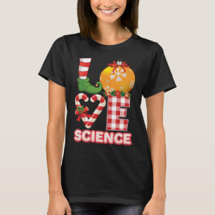 Love Science Santa Elf Ugly Sweater Teacher Christ