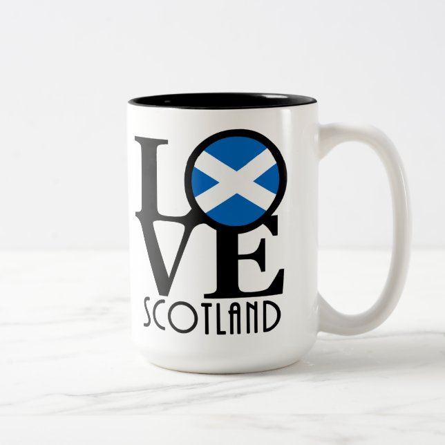 LOVE Scotland 15oz Two-Tone Coffee Mug (Right)