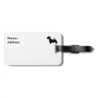 Love Scottie dog luggage label