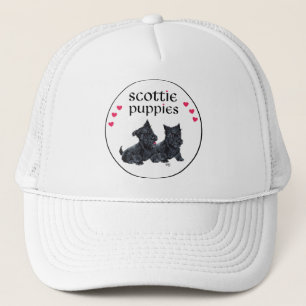 Love Scottie Puppies Valentine Trucker Hat