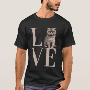 Love Scottish Fold Cats for Owners Girls who love T-Shirt