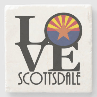 LOVE Scottsdale Arizona Stone Coaster