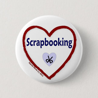 Love Scrapbooking 6 Cm Round Badge